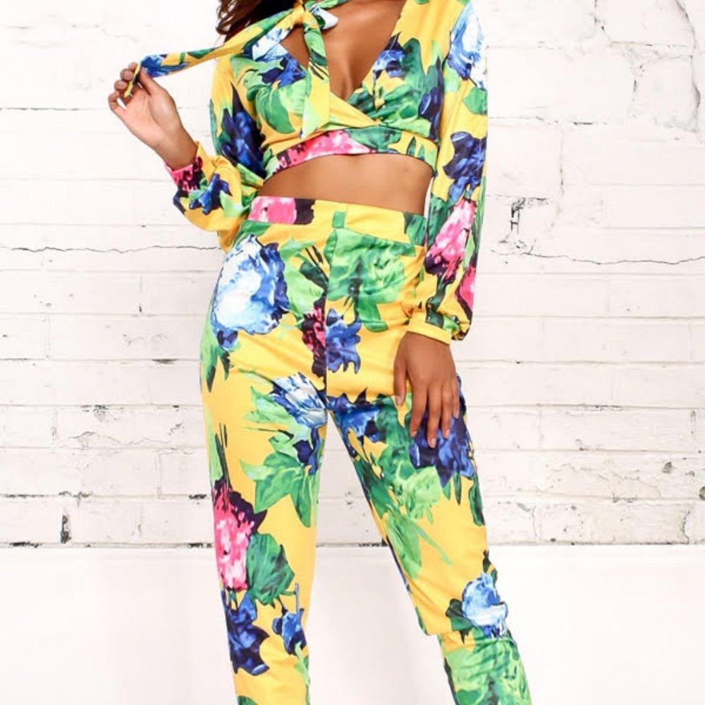Two Piece Floral Set